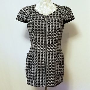 Simon Chang High Heel Shoe Print Jacket/Dress Sz 6